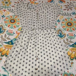 Nautical anchor print dress